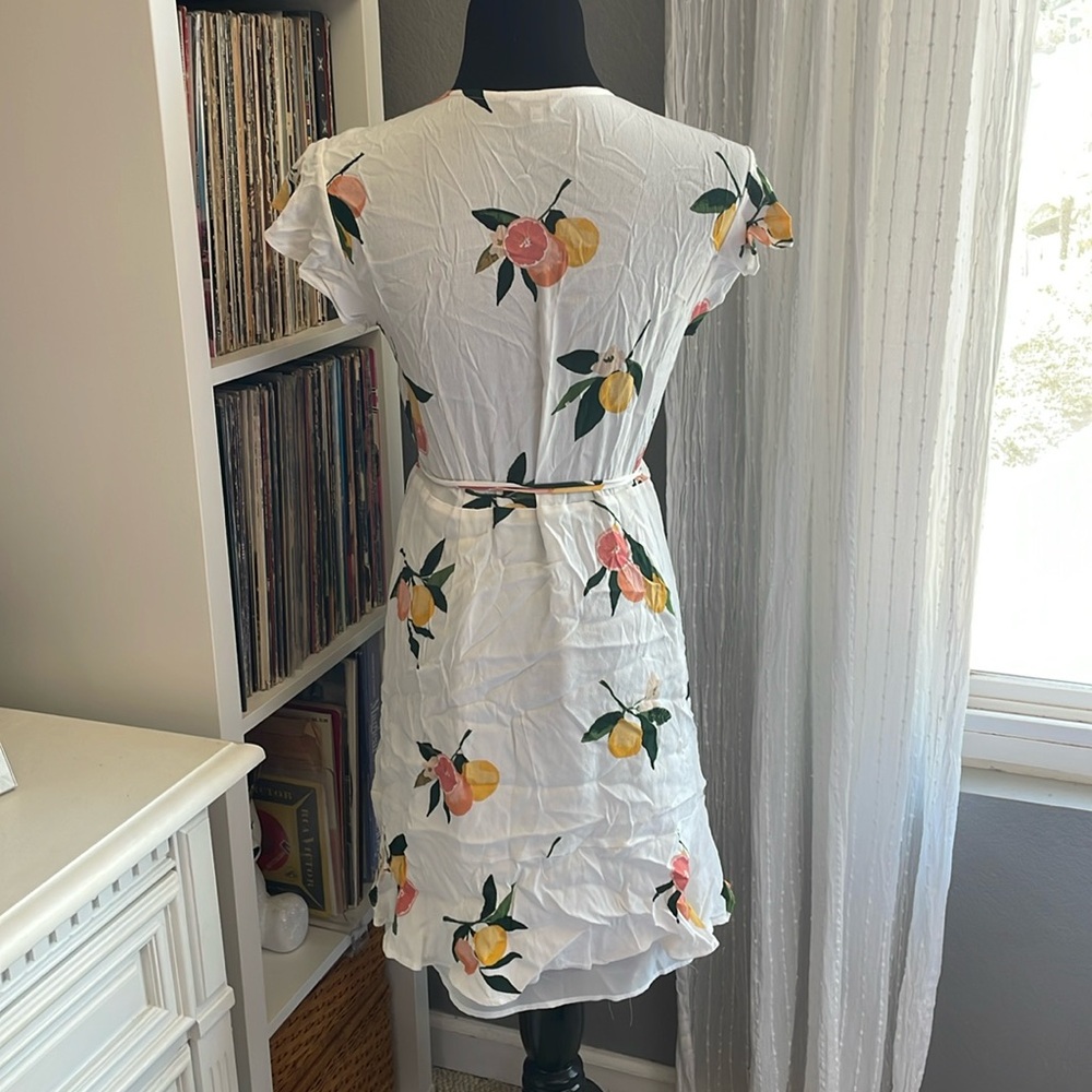 Rails Grapefruit Print Wrap Dress, L - image 3